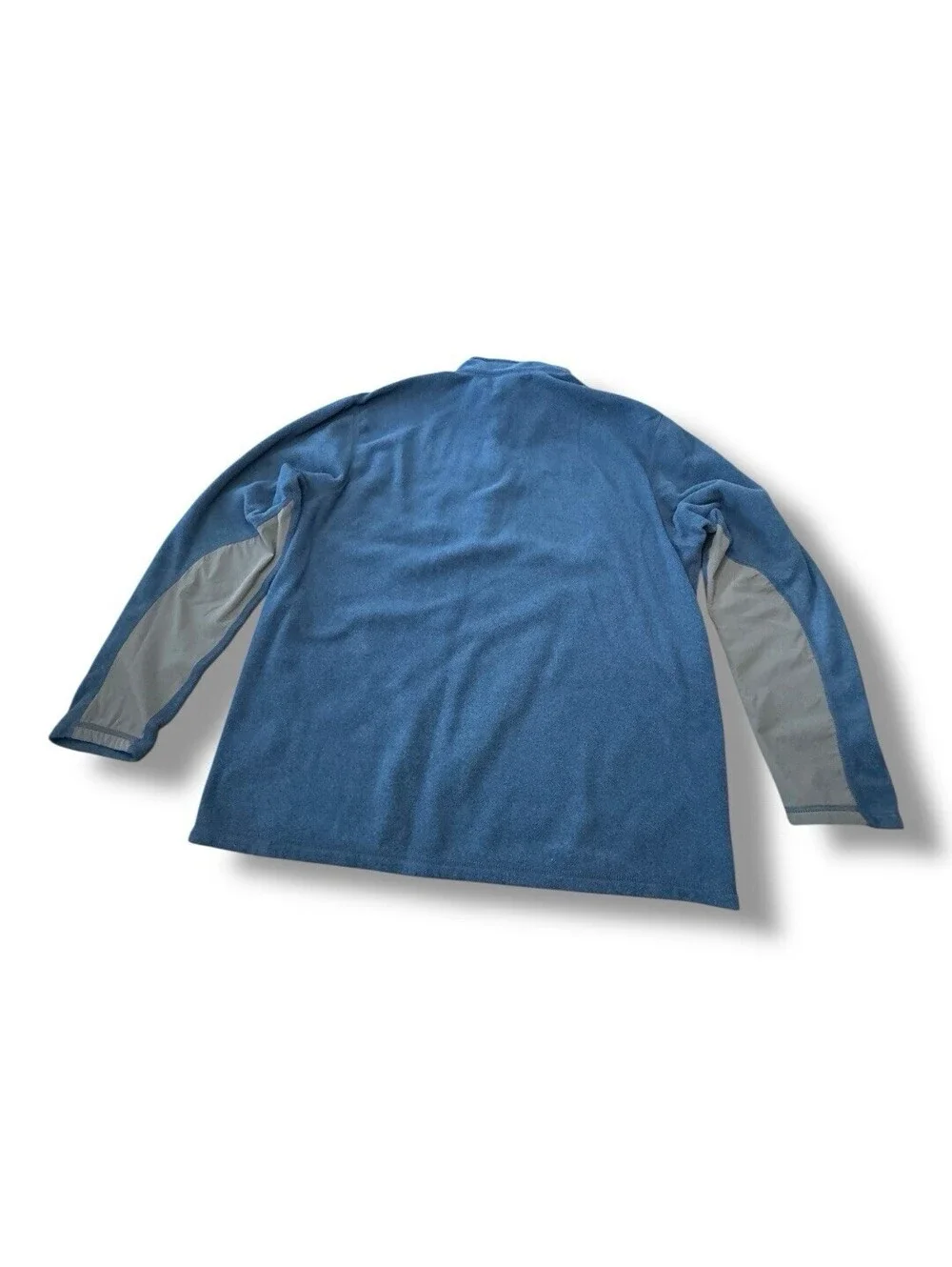 The North Face Polartec Classic 1/4 Zip Fleece Pullover Jacket Blue Gray Men XL